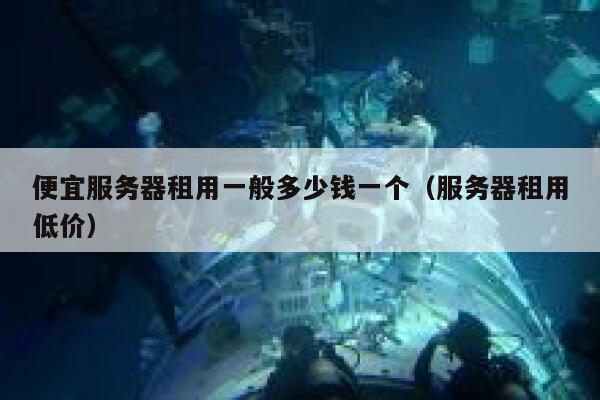 便宜服务器租用一般多少钱一个（服务器租用低价） 第1张