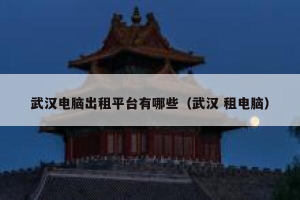 武汉电脑出租平台有哪些（武汉 租电脑） 第1张