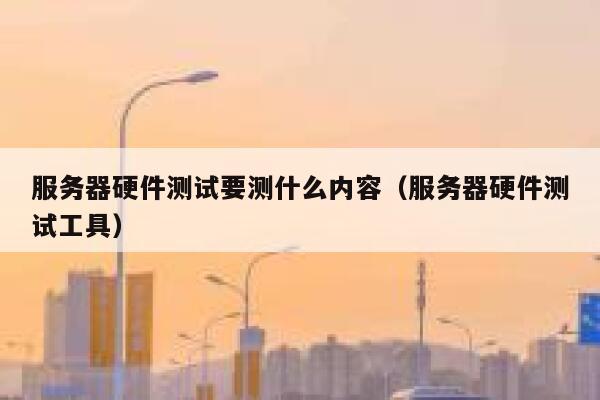 服务器硬件测试要测什么内容(服务器硬件测试工具) 第1张 服务器硬件测试要测什么内容(服务器硬件测试工具) 第1张
