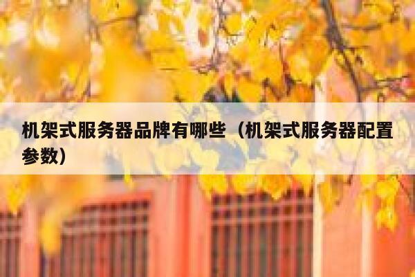 机架式服务器品牌有哪些(机架式服务器配置参数) 第1张 机架式服务器品牌有哪些(机架式服务器配置参数) 第1张