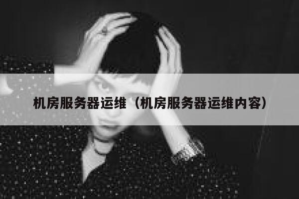 机房服务器运维（机房服务器运维内容） 第1张