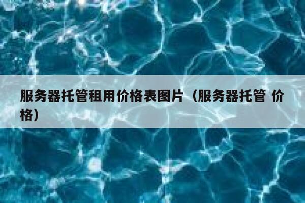 服务器托管租用价格表图片(服务器托管 价格) 第1张 服务器托管租用价格表图片(服务器托管 价格) 第1张