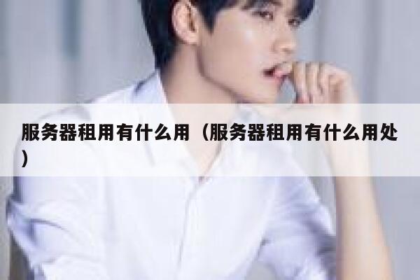 服务器租用有什么用（服务器租用有什么用处） 第1张