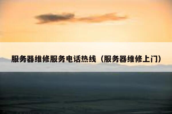 服务器维修服务电话热线(服务器维修上门) 第1张 服务器维修服务电话热线(服务器维修上门) 第1张