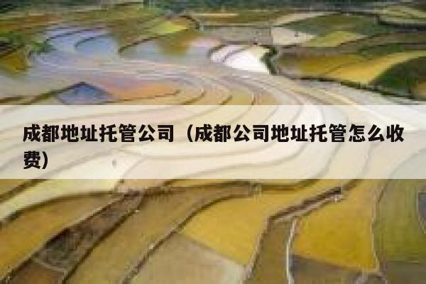 成都地址托管公司（成都公司地址托管怎么收费） 第1张