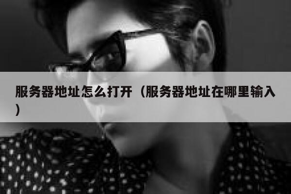 服务器地址怎么打开(服务器地址在哪里输入) 第1张 服务器地址怎么打开(服务器地址在哪里输入) 第1张