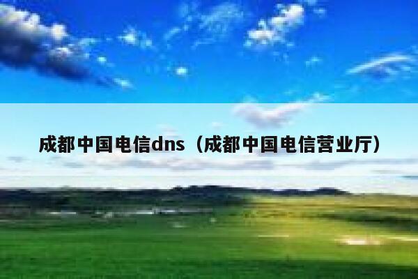 成都中国电信dns（成都中国电信营业厅） 第1张