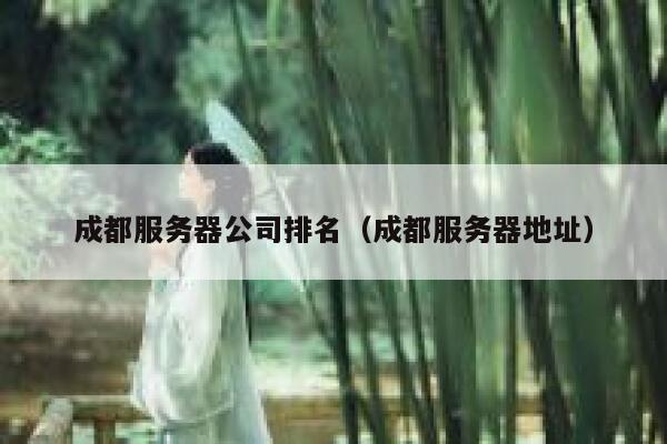 成都服务器公司排名（成都服务器地址） 第1张
