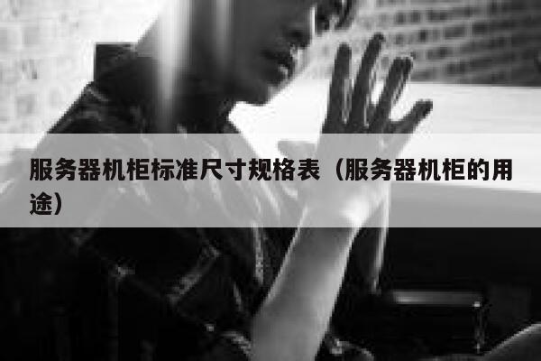 服务器机柜标准尺寸规格表（服务器机柜的用途） 第1张