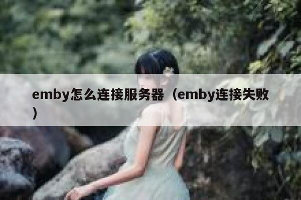 emby怎么连接服务器（emby连接失败） 第1张