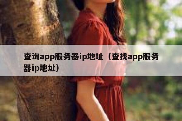 查询app服务器ip地址（查找app服务器ip地址） 第1张