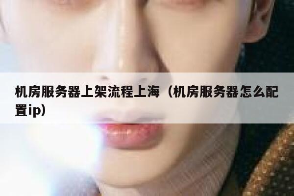 机房服务器上架流程上海(机房服务器怎么配置ip) 第1张 机房服务器上架流程上海(机房服务器怎么配置ip) 第1张
