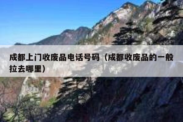 成都上门收废品电话号码（成都收废品的一般拉去哪里） 第1张