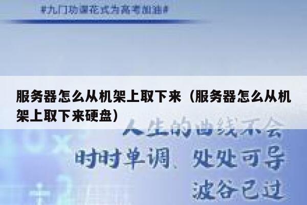 服务器怎么从机架上取下来（服务器怎么从机架上取下来硬盘） 第1张