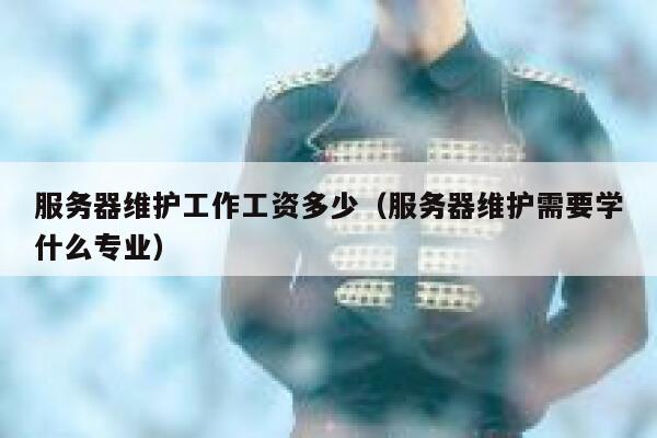 服务器维护工作工资多少（服务器维护需要学什么专业） 第1张