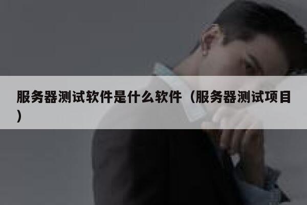 服务器测试软件是什么软件（服务器测试项目） 第1张