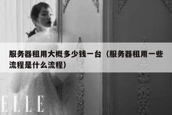 服务器租用大概多少钱一台（服务器租用一些流程是什么流程） 第1张