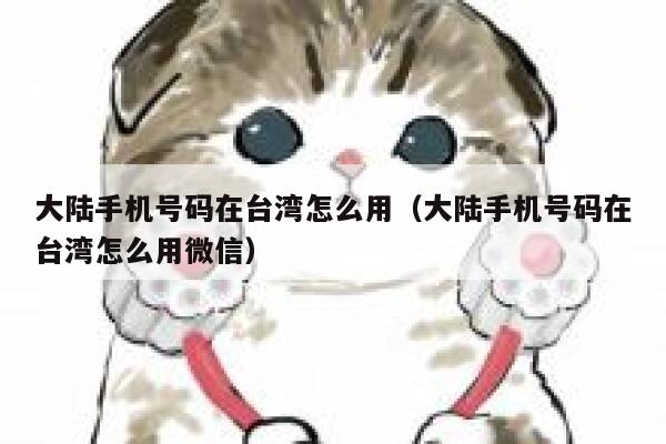 大陆手机号码在台湾怎么用(大陆手机号码在台湾怎么用微信) 第1张 大陆手机号码在台湾怎么用(大陆手机号码在台湾怎么用微信) 第1张