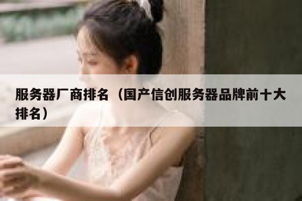 服务器厂商排名(国产信创服务器品牌前十大排名) 第1张 服务器厂商排名(国产信创服务器品牌前十大排名) 第1张