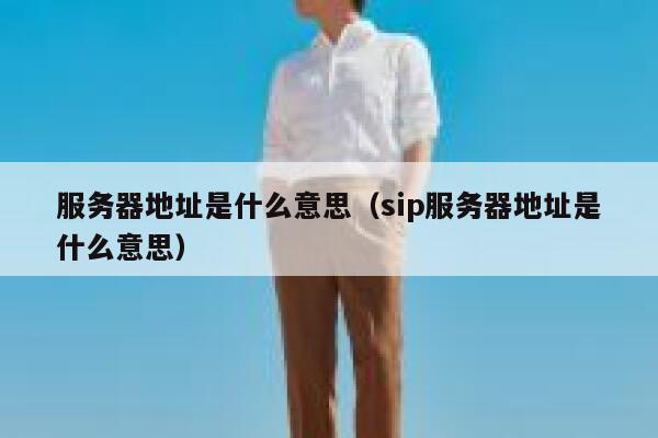 服务器地址是什么意思（sip服务器地址是什么意思） 第1张