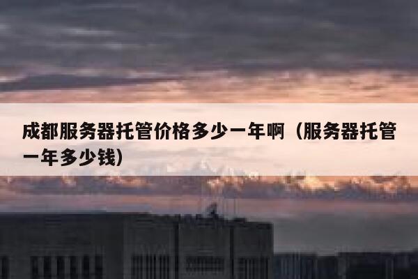 成都服务器托管价格多少一年啊（服务器托管一年多少钱） 第1张