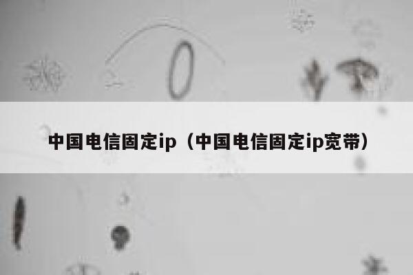 中国电信固定ip（中国电信固定ip宽带） 第1张
