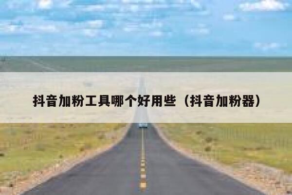抖音加粉工具哪个好用些（抖音加粉器） 第1张