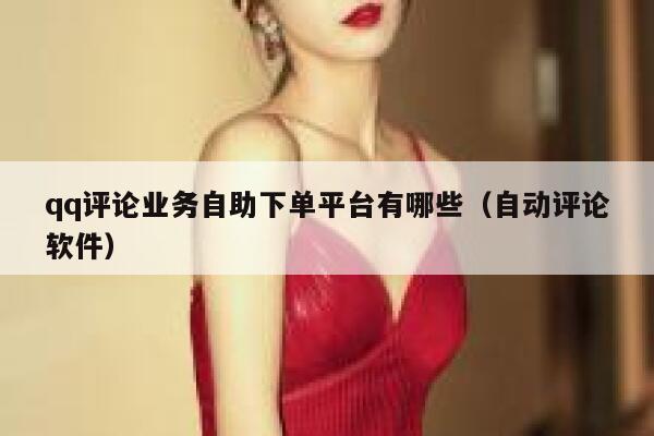 qq评论业务自助下单平台有哪些（自动评论软件） 第1张