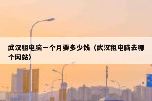 武汉租电脑一个月要多少钱（武汉租电脑去哪个网站） 第1张
