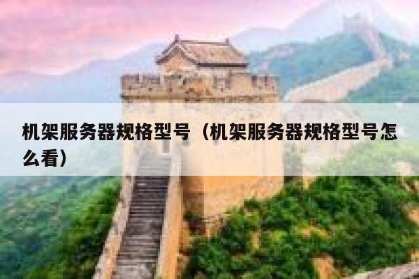 机架服务器规格型号（机架服务器规格型号怎么看） 第1张