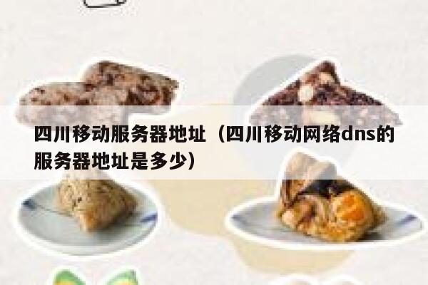 四川移动服务器地址(四川移动网络dns的服务器地址是多少) 第1张 四川移动服务器地址(四川移动网络dns的服务器地址是多少) 第1张