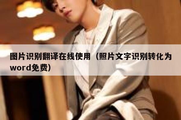 图片识别翻译在线使用（照片文字识别转化为word免费） 第1张
