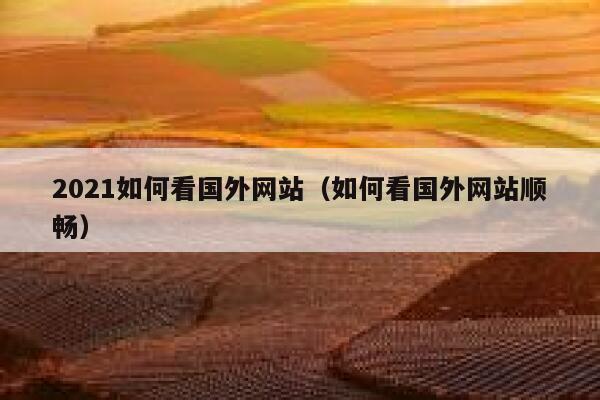 2021如何看国外网站(如何看国外网站顺畅) 第1张 2021如何看国外网站(如何看国外网站顺畅) 第1张
