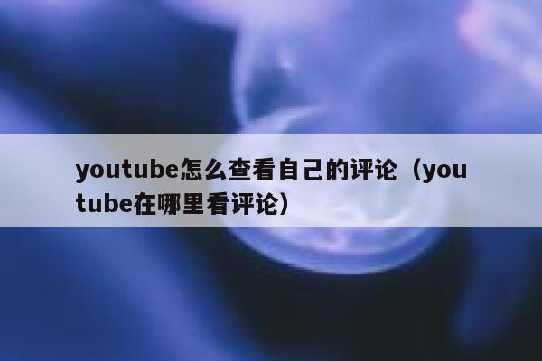youtube怎么查看自己的评论(youtube在哪里看评论) 第1张 youtube怎么查看自己的评论(youtube在哪里看评论) 第1张