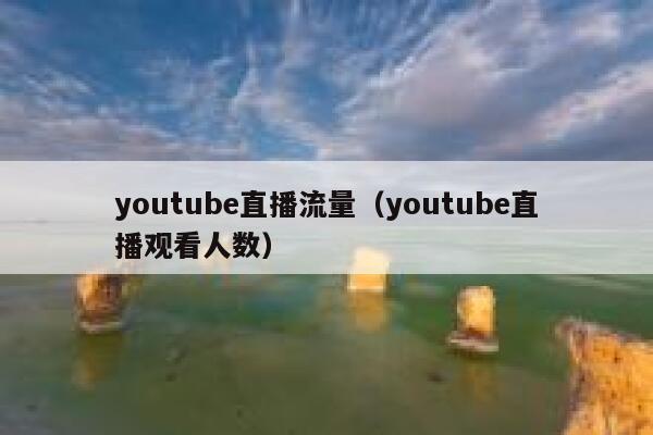 youtube直播流量（youtube直播观看人数） 第1张