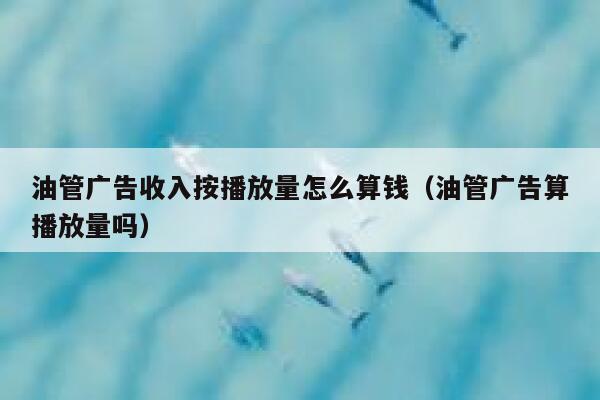油管广告收入按播放量怎么算钱（油管广告算播放量吗） 第1张