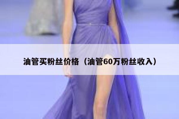 油管买粉丝价格(油管60万粉丝收入) 第1张 油管买粉丝价格(油管60万粉丝收入) 第1张