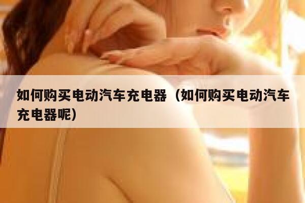 如何购买电动汽车充电器（如何购买电动汽车充电器呢） 第1张