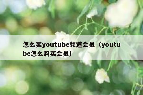 怎么买youtube频道会员（youtube怎么购买会员） 第1张