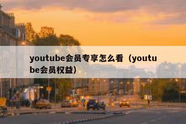 youtube会员专享怎么看（youtube会员权益） 第1张