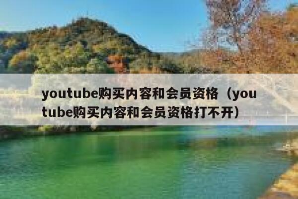 youtube购买内容和会员资格(youtube购买内容和会员资格打不开) 第1张 youtube购买内容和会员资格(youtube购买内容和会员资格打不开) 第1张