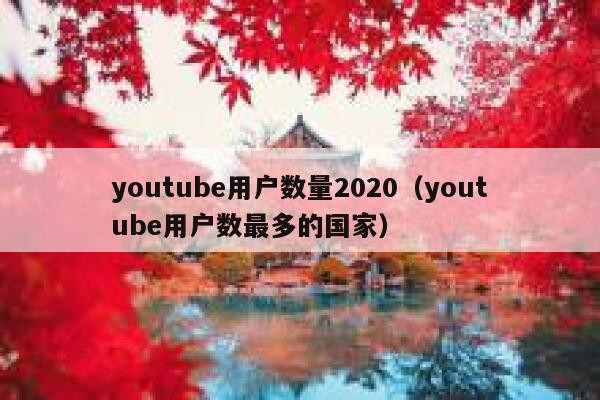 youtube用户数量2020（youtube用户数最多的国家） 第1张
