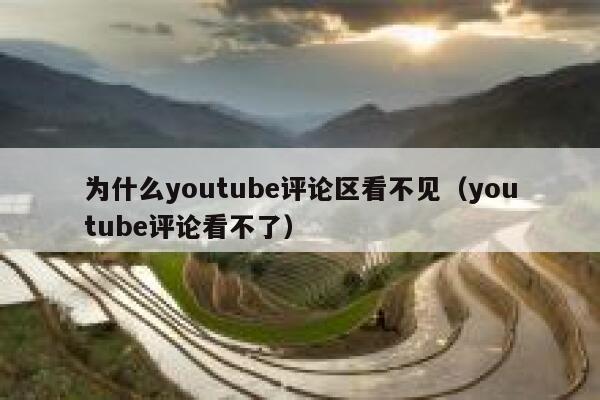 为什么youtube评论区看不见（youtube评论看不了） 第1张