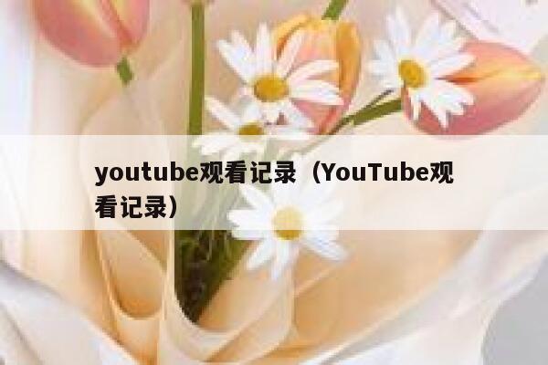 youtube观看记录（YouTube观看记录） 第1张