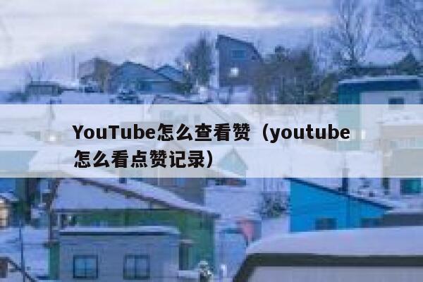 YouTube怎么查看赞（youtube怎么看点赞记录） 第1张