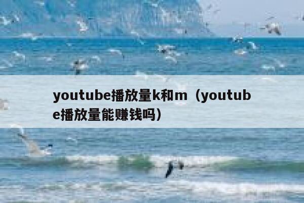 youtube播放量k和m(youtube播放量能赚钱吗) 第1张 youtube播放量k和m(youtube播放量能赚钱吗) 第1张