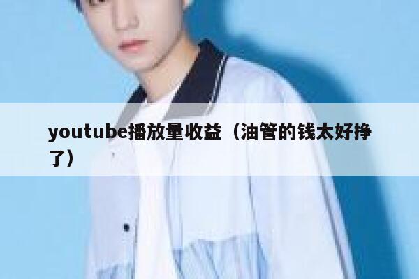 youtube播放量收益（油管的钱太好挣了） 第1张