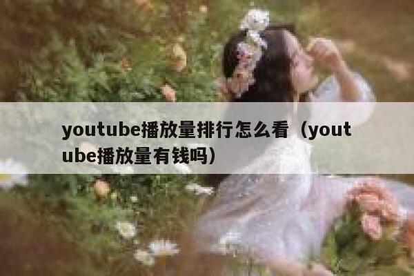youtube播放量排行怎么看（youtube播放量有钱吗） 第1张