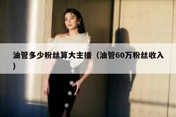 油管多少粉丝算大主播（油管60万粉丝收入） 第1张
