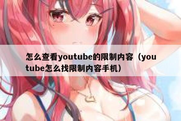 怎么查看youtube的限制内容(youtube怎么找限制内容手机) 第1张 怎么查看youtube的限制内容(youtube怎么找限制内容手机) 第1张